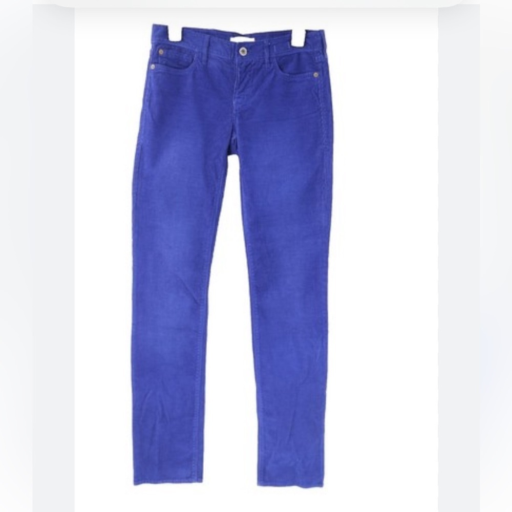 Electric Blue Skinny Corduroy Jeans, like new